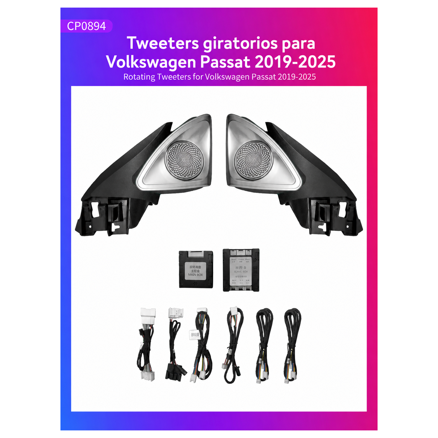 Kit iluminación ambiental Volkswagen Passat 2019-2025 Kit de iluminación ambiental TR4976 1