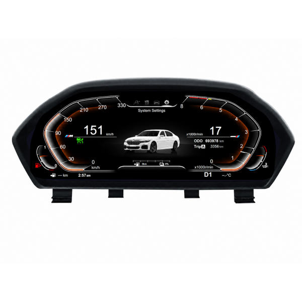 Velocímetro digital BMW Serie 3 F30 / F31 / F35 / F34 y Serie 4 F32 / F33 / F36 12,3″ TR5017