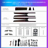 Kit Iluminación Ambiental Porsche Macan (2018–2023) Paneles Ripple OEM | 27 LEDs RGB Rainbow | TR4568