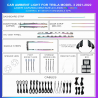 Iluminación ambiental interior para Tesla Model 3 2021-2022, kit completo 23 LEDs Rainbow, instalación específica, TR4639