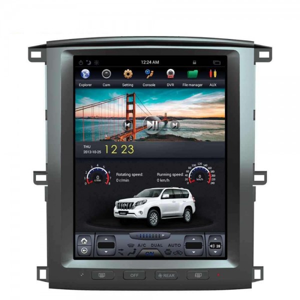 Radio navegador GPS tipo TESLA Land Cruiser HDJ 100 ANDROID TR3232