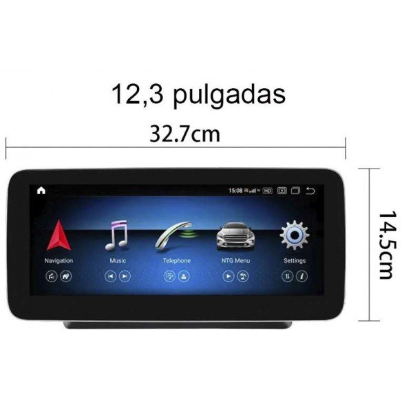mercedes benz Clase C W204 android 12.3  4g 