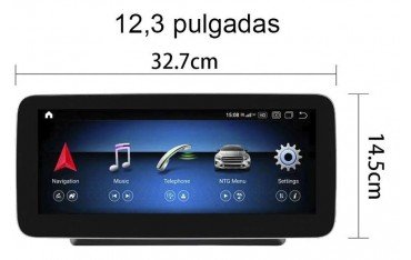 mercedes benz Clase C W204 android 12.3  4g 