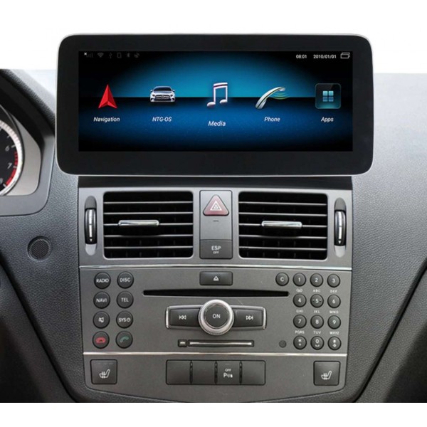mercedes benz Clase C W204 android 12.3  4g 