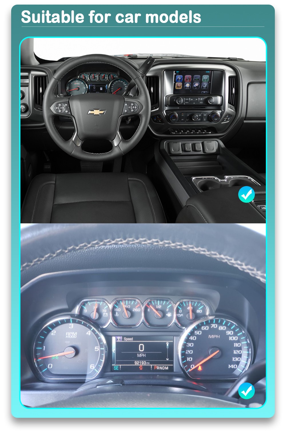 Factory-cluster reference: Chevrolet Silverado / GMC Sierra 2013-2019 TR5005
