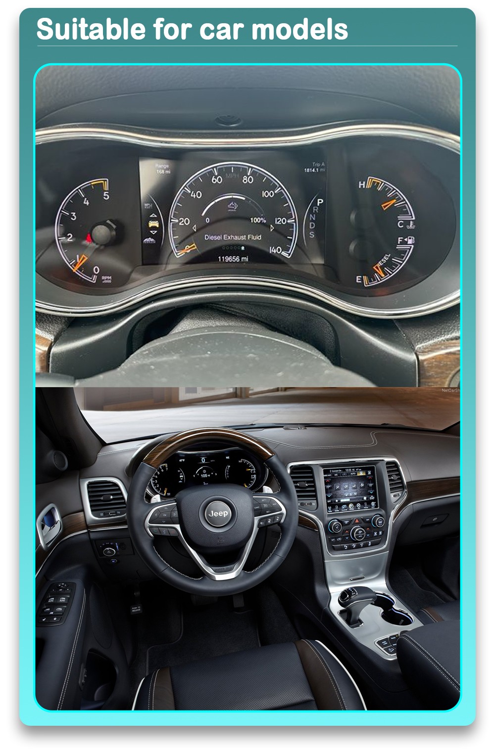 Factory-cluster reference: Jeep Cherokee 2014-2018 TR5006