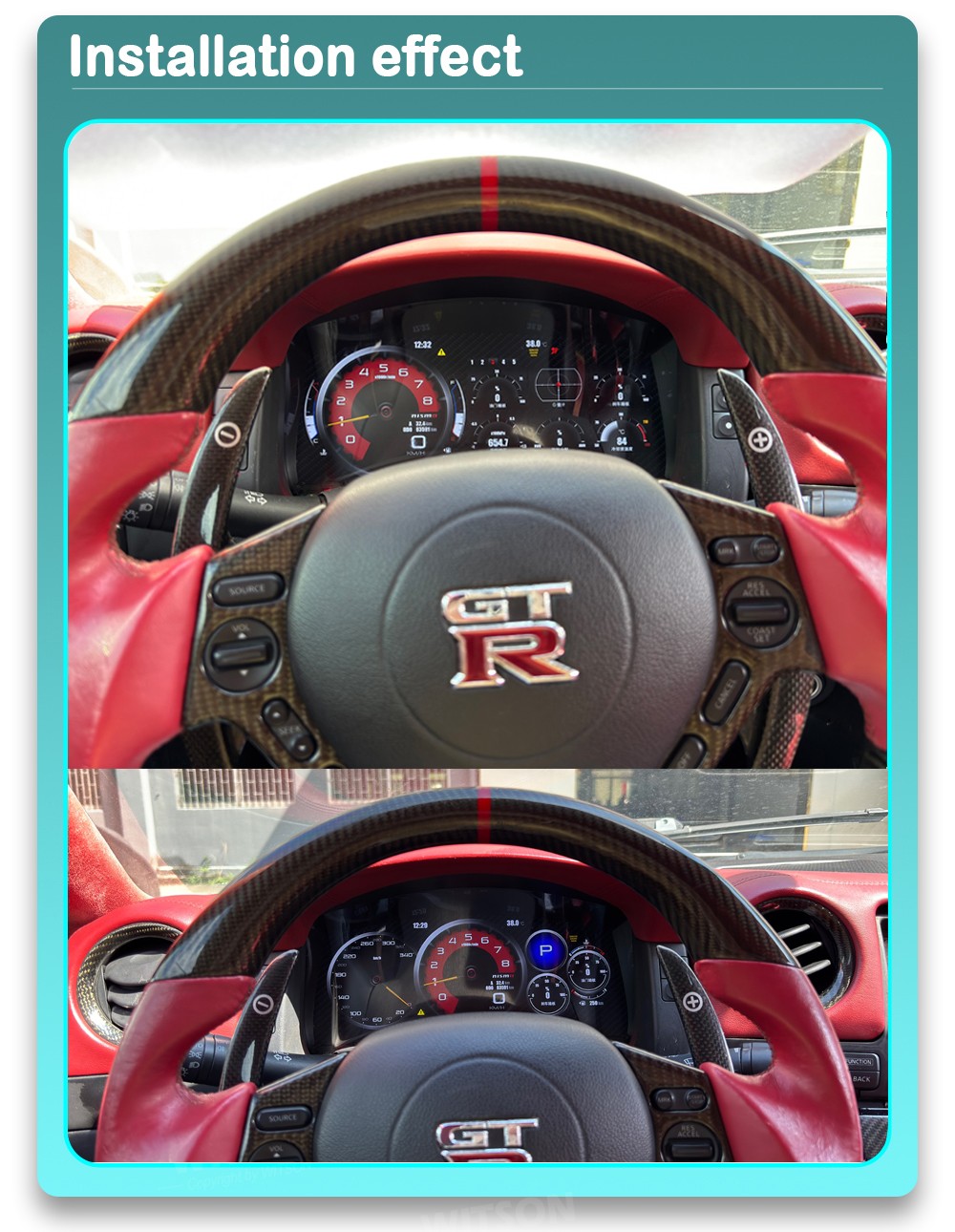 Digital cluster Nissan GT-R 2007-2015 TR5009