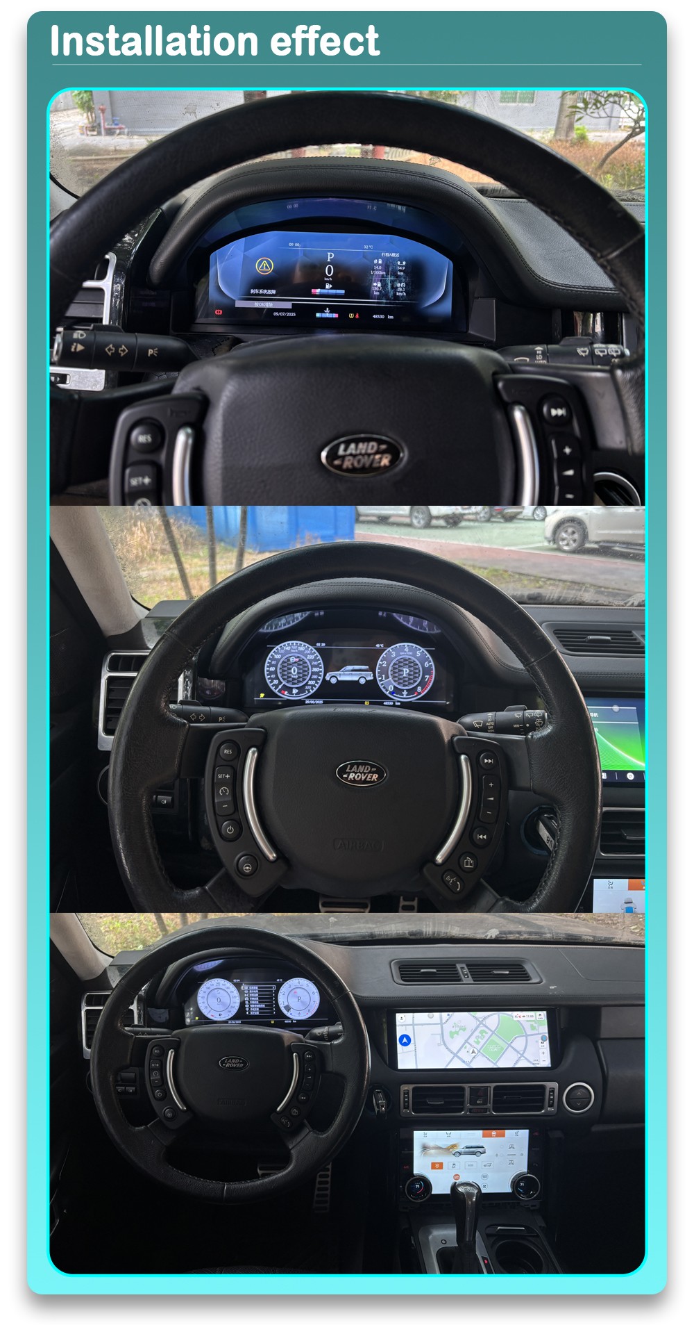 Digital cluster Land Rover Range Rover Vogue V8 L322 2002-2012 TR5012
